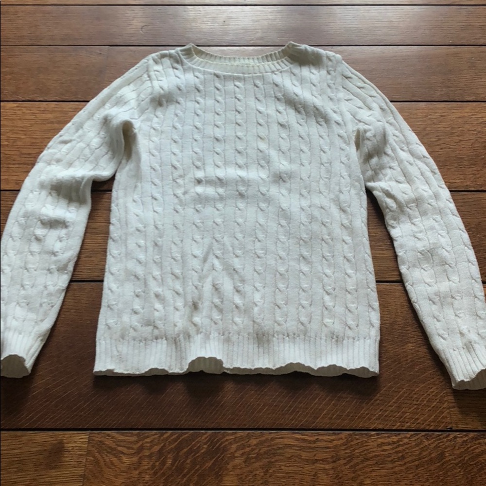 Aqua White Sweater
